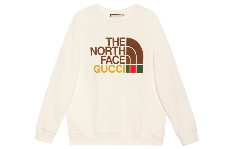 

Толстовка Gucci x The North Face хлопковая оверсайз, бежевый