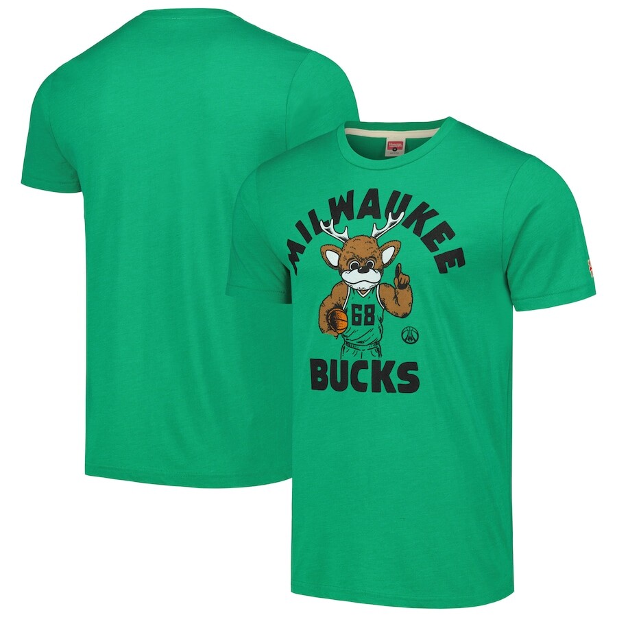 

Футболка с коротким рукавом Homage Milwaukee Bucks, зеленый