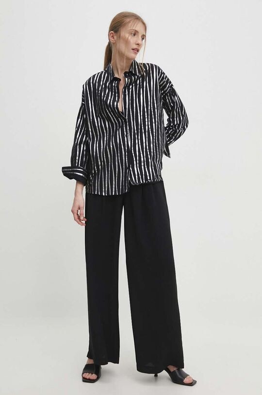 

Хлопковая рубашка Answear Lab, черный