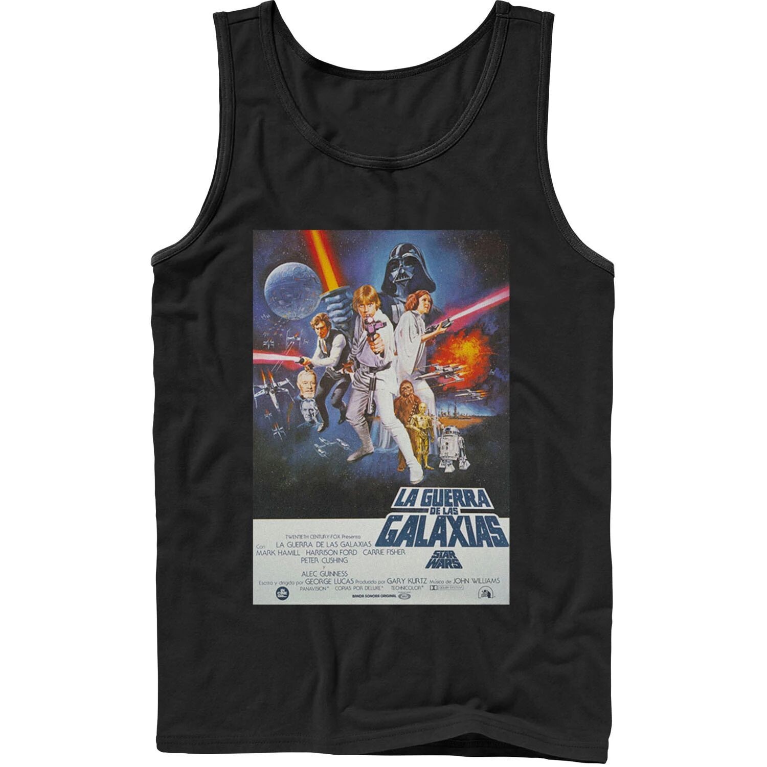 

Мужская винтажная майка с плакатом «Звездные войны» La Guerra De Las Galaxias Star Wars