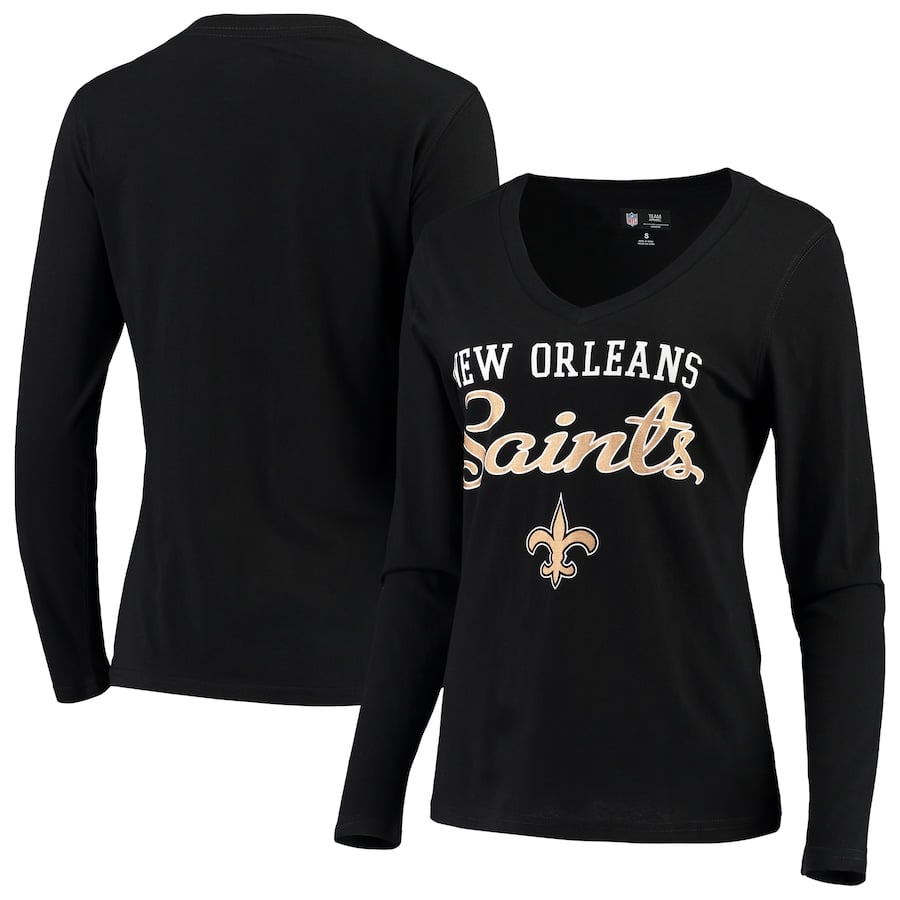 

Футболка с длинным рукавом G-III 4Her by Carl Banks New Orleans Saints, черный