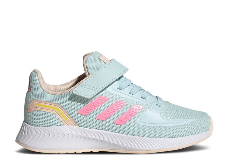 

Кроссовки Adidas RUNFALCON 2.0 LITTLE KID 'ALMOST BLUE BEAM PINK', синий