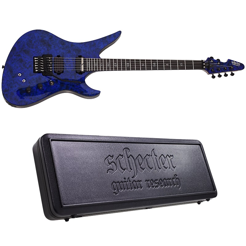 цена Электрогитара Schecter Avenger FR S Apocalypse Blue Reign Electric Guitar + Hard Case Sustainiac
