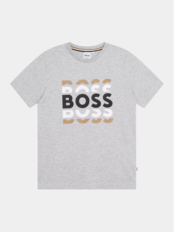 

Футболка стандартного кроя Boss, серый