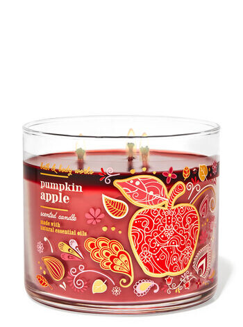 

Свеча с 3 фитилями Pumpkin Apple, 14.5 oz / 411 g, Bath and Body Works