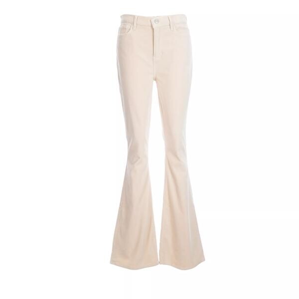 

Брюки le high flare velveteen cream Frame, бежевый