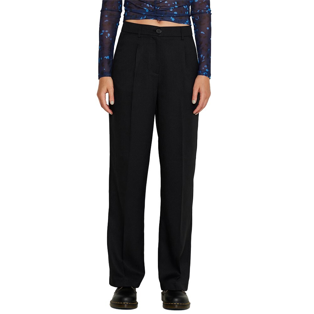 

Брюки Noisy May Drewie Straight Fit KO High Waist, черный