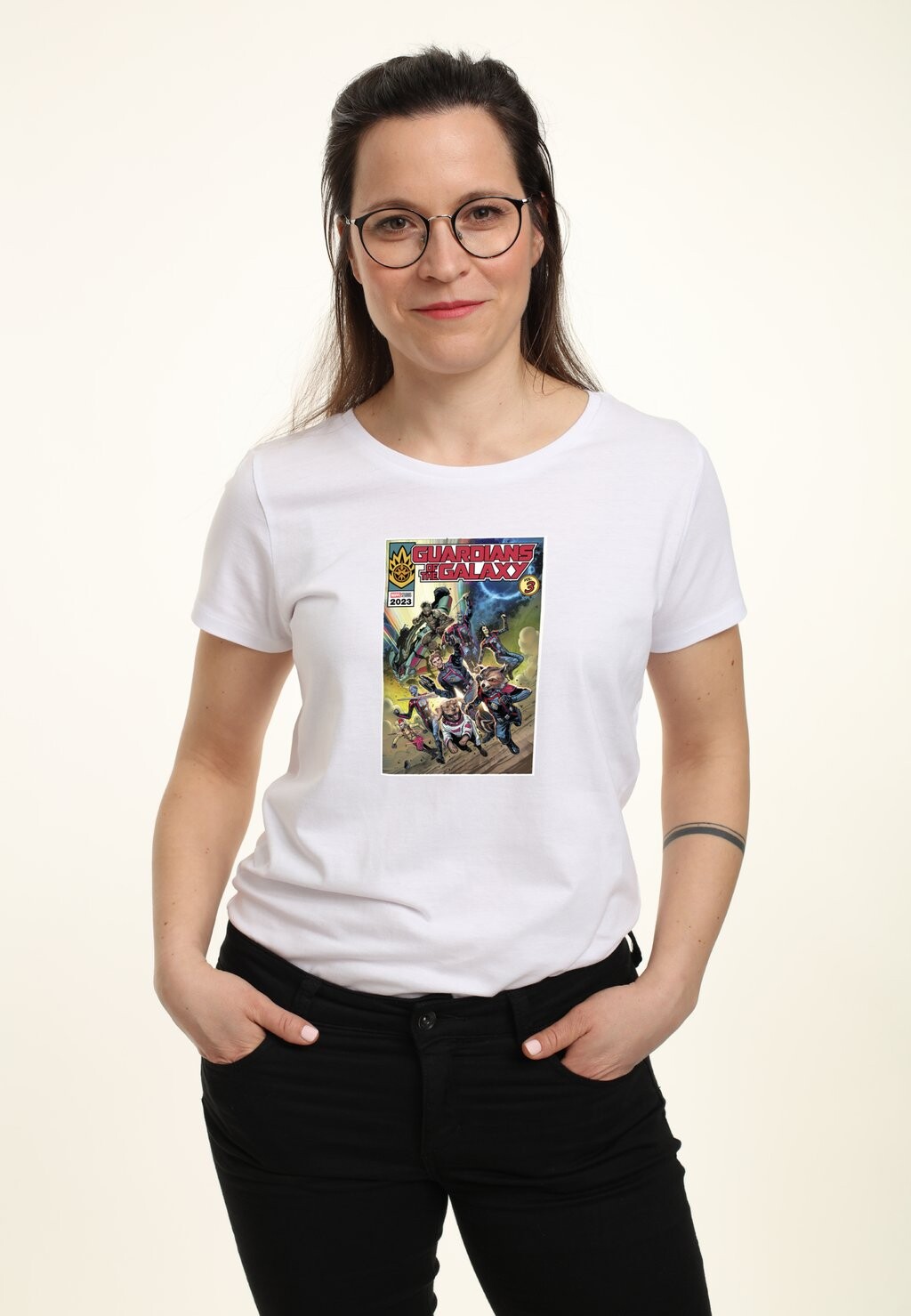 

Футболка с принтом Marvel, белый