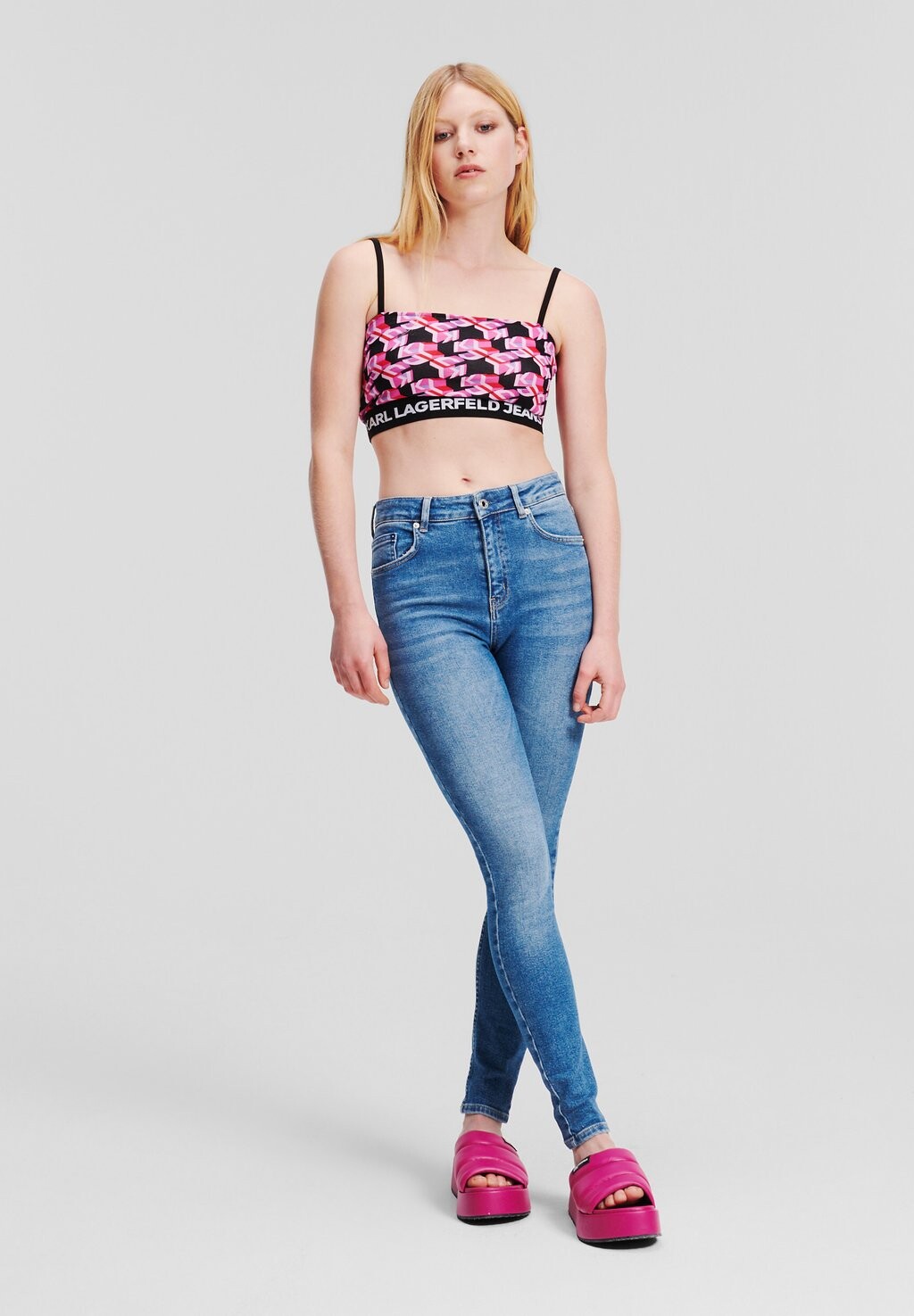 

Джинсы Skinny Fit HR Karl Lagerfeld Jeans, светло-голубой деним