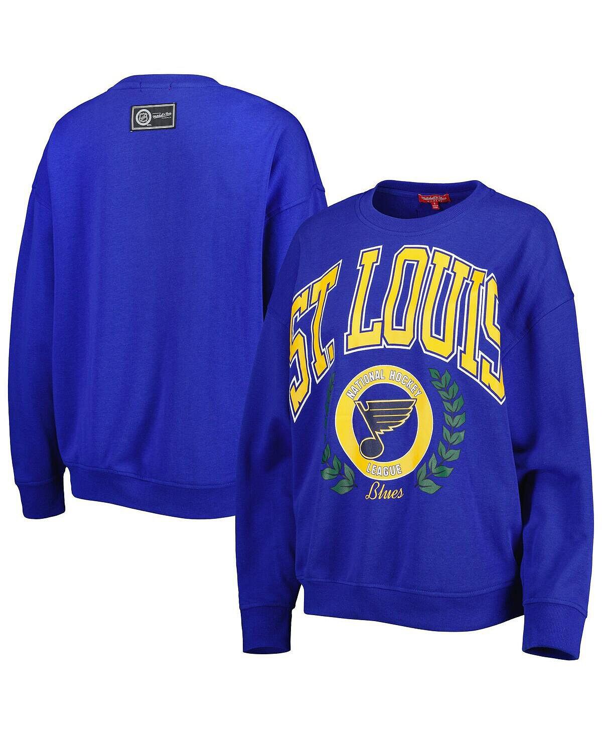 

Женский синий пуловер с логотипом St. Louis Blues 2.0 Mitchell & Ness, синий
