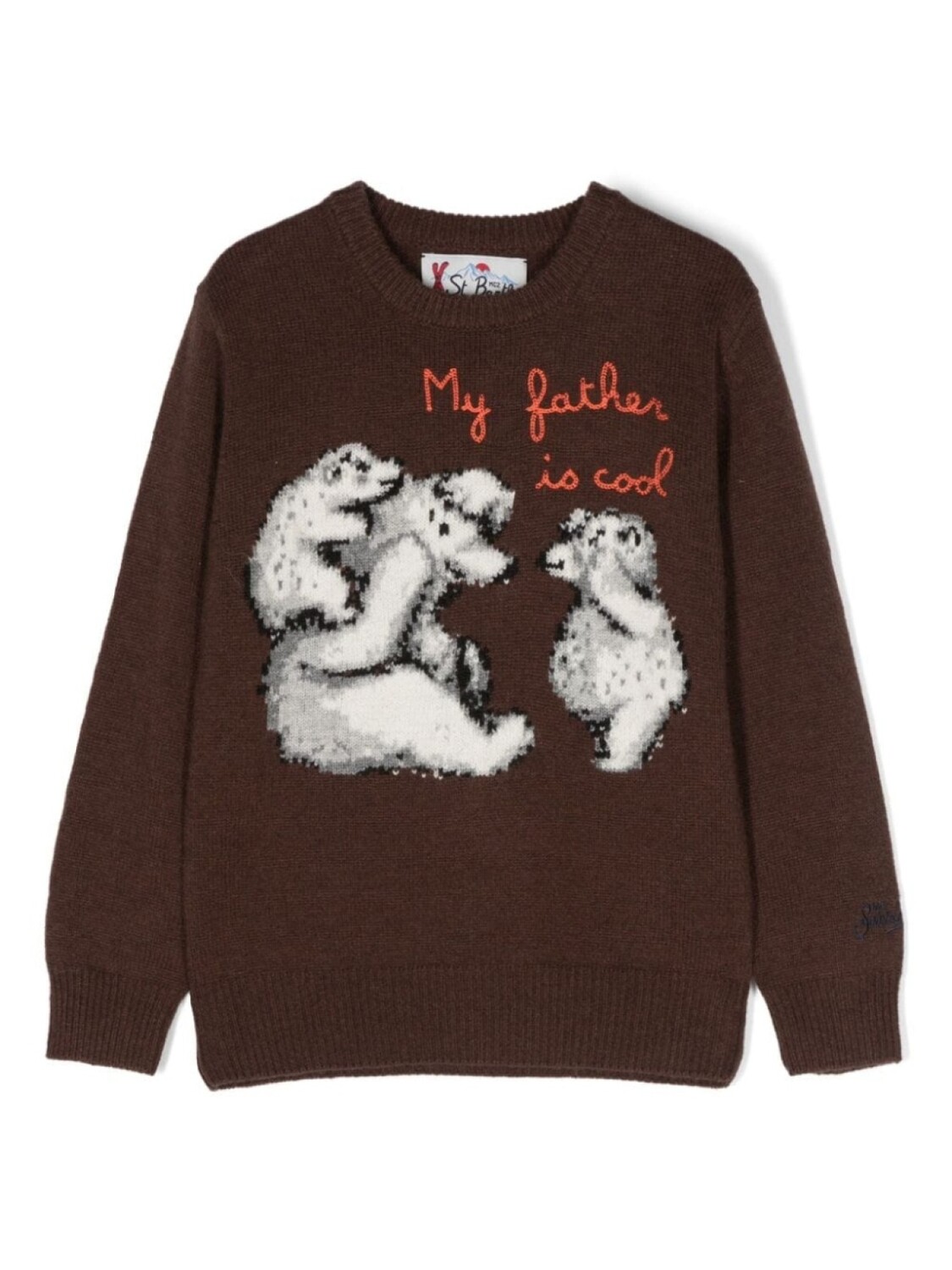 

Mc2 Saint Barth джемпер Me Father Is Cool, коричневый