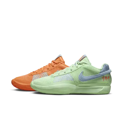 

Кроссовки Nike Ja 1 "Day" Basketball Shoes, цвет Bright Mandarin/Vapor Green/Light Armory Blue/Multi-Color