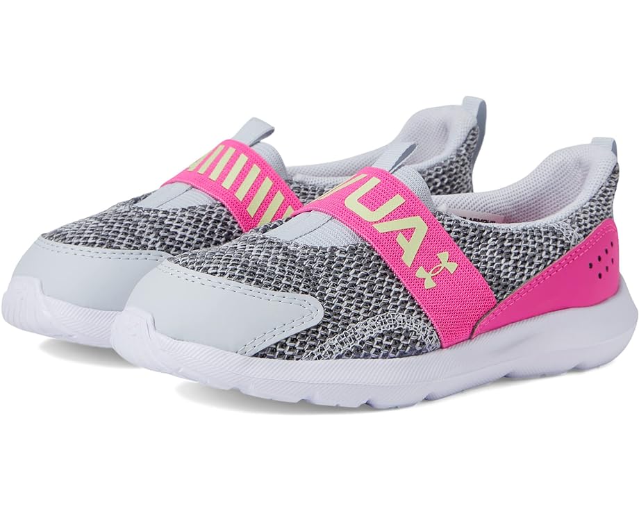 

Кроссовки Under Armour Surge 3 Slip-On, цвет Halo Gray/Rebel Pink/Fade