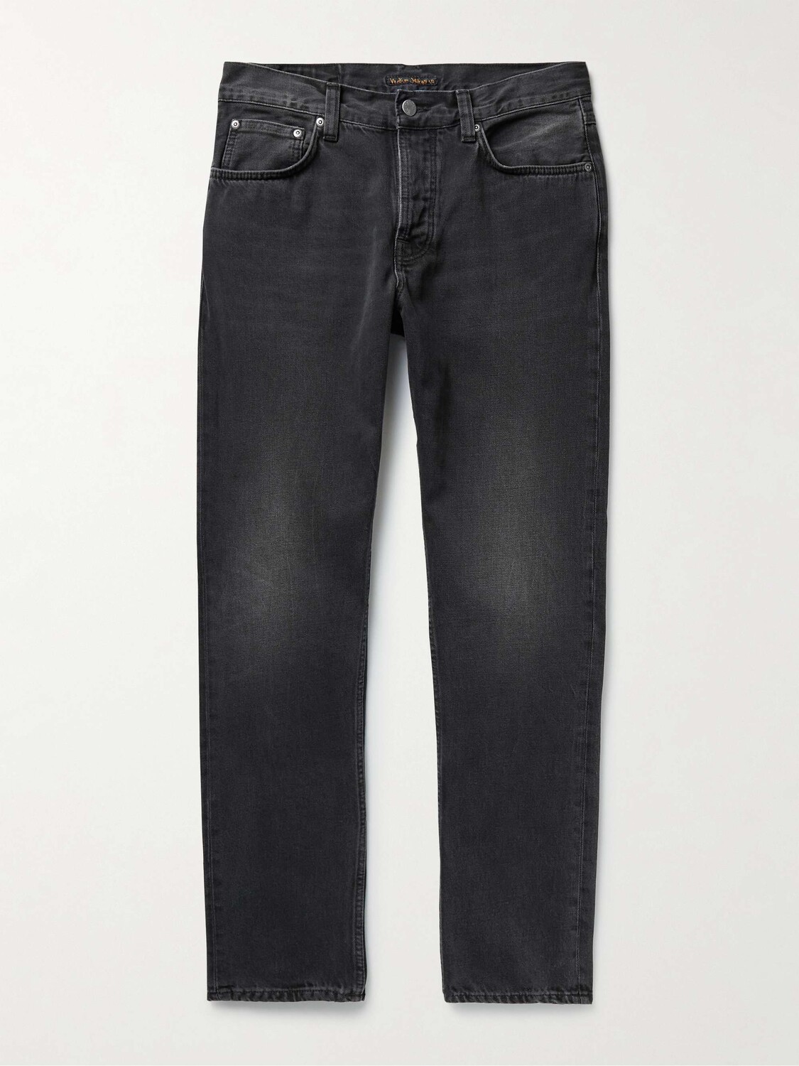 

Зауженные органические джинсы Steady Eddie II NUDIE JEANS, черный