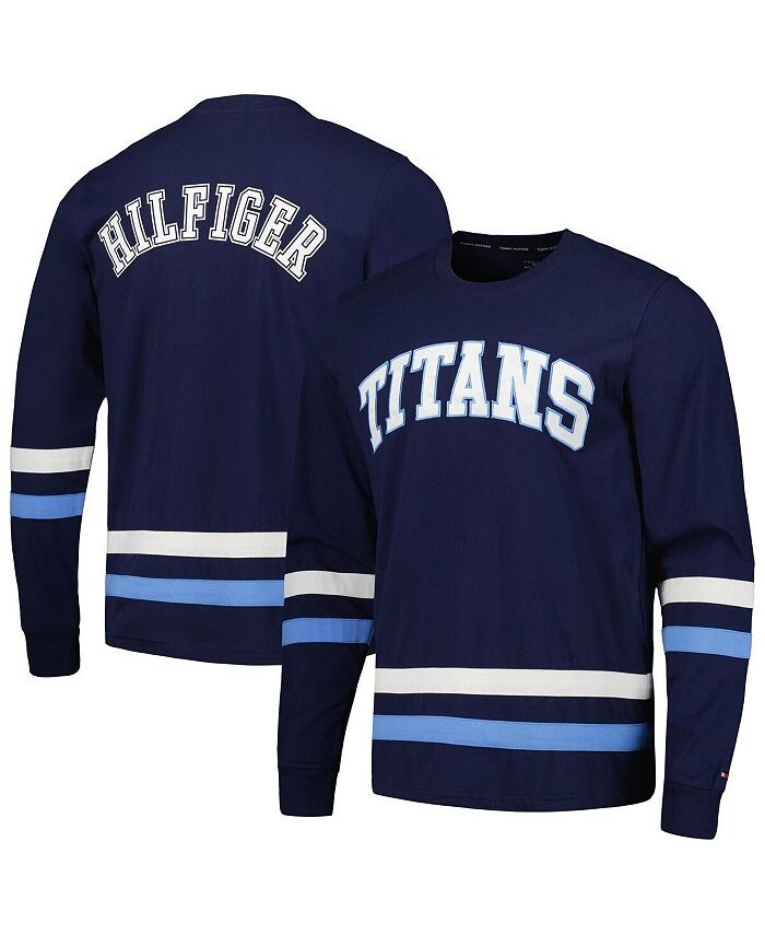 

Мужская темно-синяя футболка Tennessee Titans Nolan с длинным рукавом Tommy Hilfiger, синий
