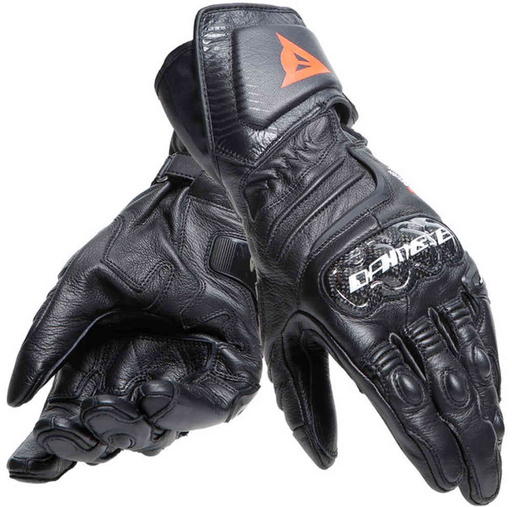 Длинные женские мотоциклетные перчатки Carbon 4 Dainese, черно-белый