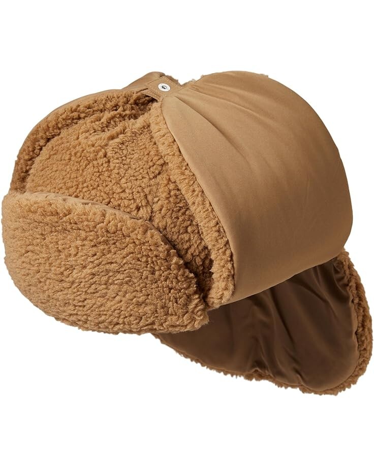 

Кепка Lacoste Ear Flat Solid Winter Sherpa, цвет Cookie