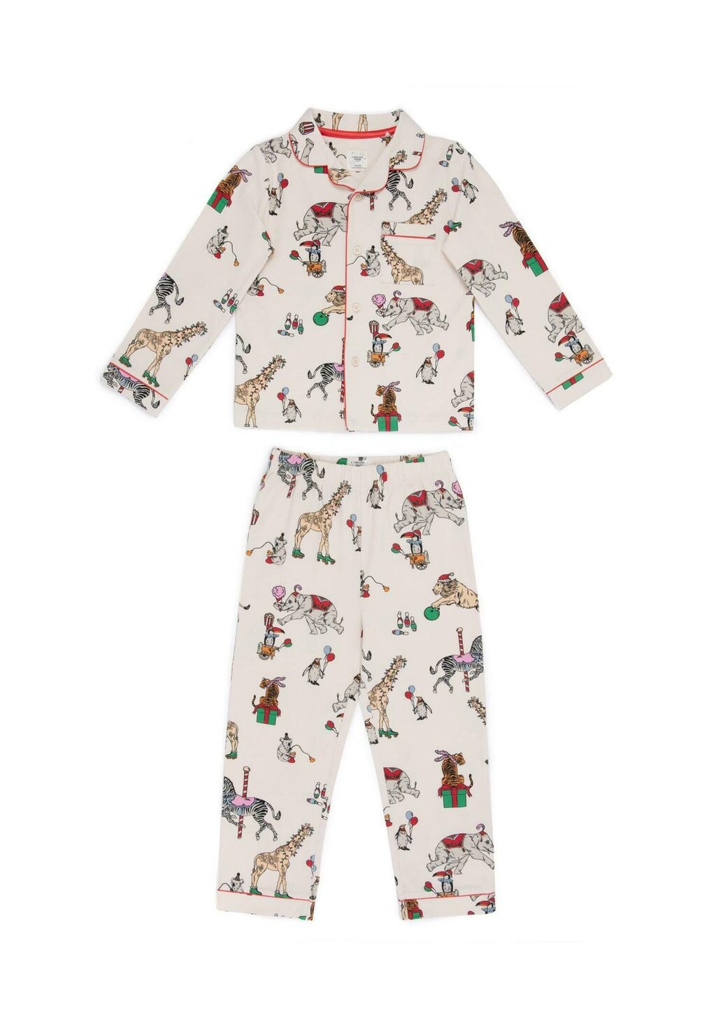 

Пижама Circus Animals Print Set Chelsea Peers, мультиколор