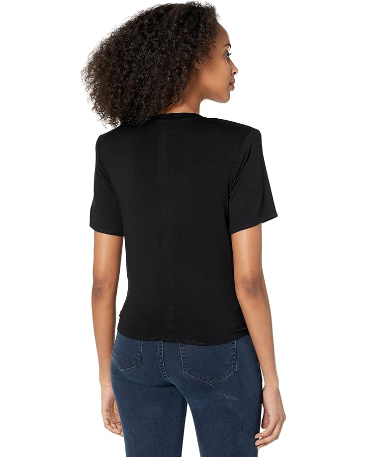 

Футболка Hudson Jeans Shoulder Pad Tie Front Tee, черный