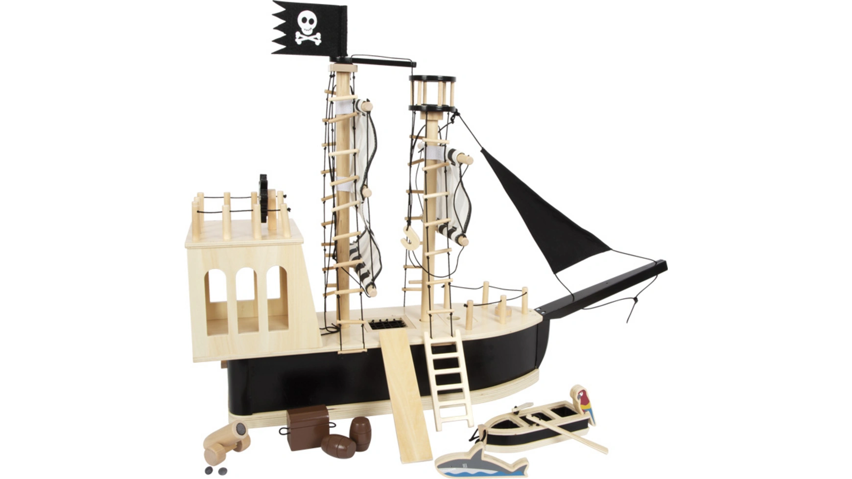пиратский корабль Small Foot игровой набор пираты пиратский замок коричневый