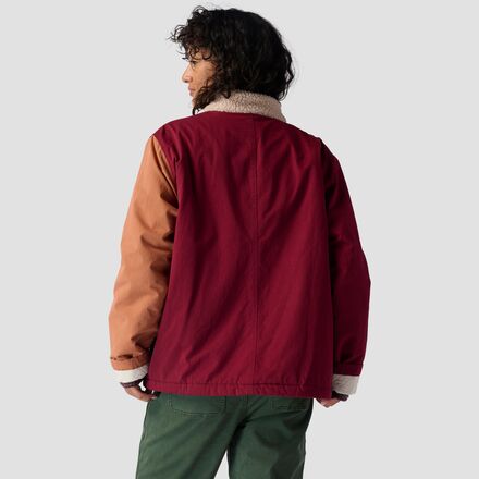 Пальто в стиле пэчворк женское Backcountry, цвет Fired Brick Combo стеганая утепленная куртка рубашка мужская backcountry цвет fired brick