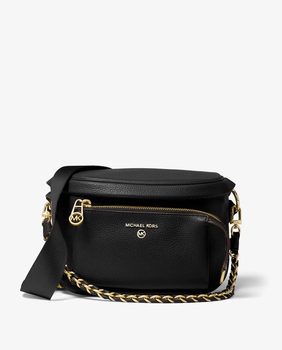 

Женская кожаная поясная сумка Slater, трансформируемая в сумку на плечо Michael Michael Kors, черный