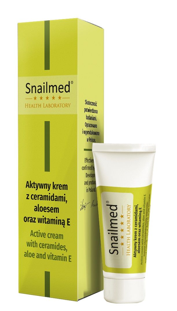 Snailmed Ceramidy, Aloes i Witamina E крем для глаз, 15 ml