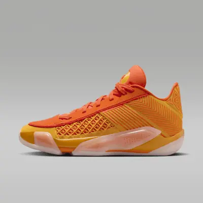 

Кроссовки Jordan Air XXXVIII Low "Heiress", цвет Taxi/Safety Orange/Sail/Tour Yellow