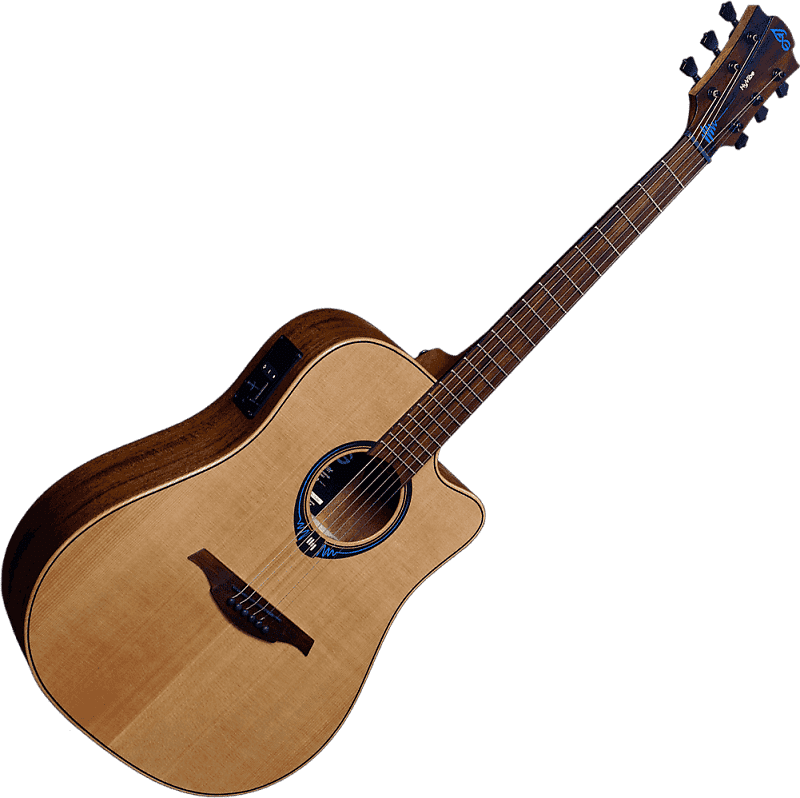 цена Акустическая гитара Lag THV10DCE Tramontane Hyvibe 10 Khaya Mahogany Neck 6-String Acoustic Electric Guitar -