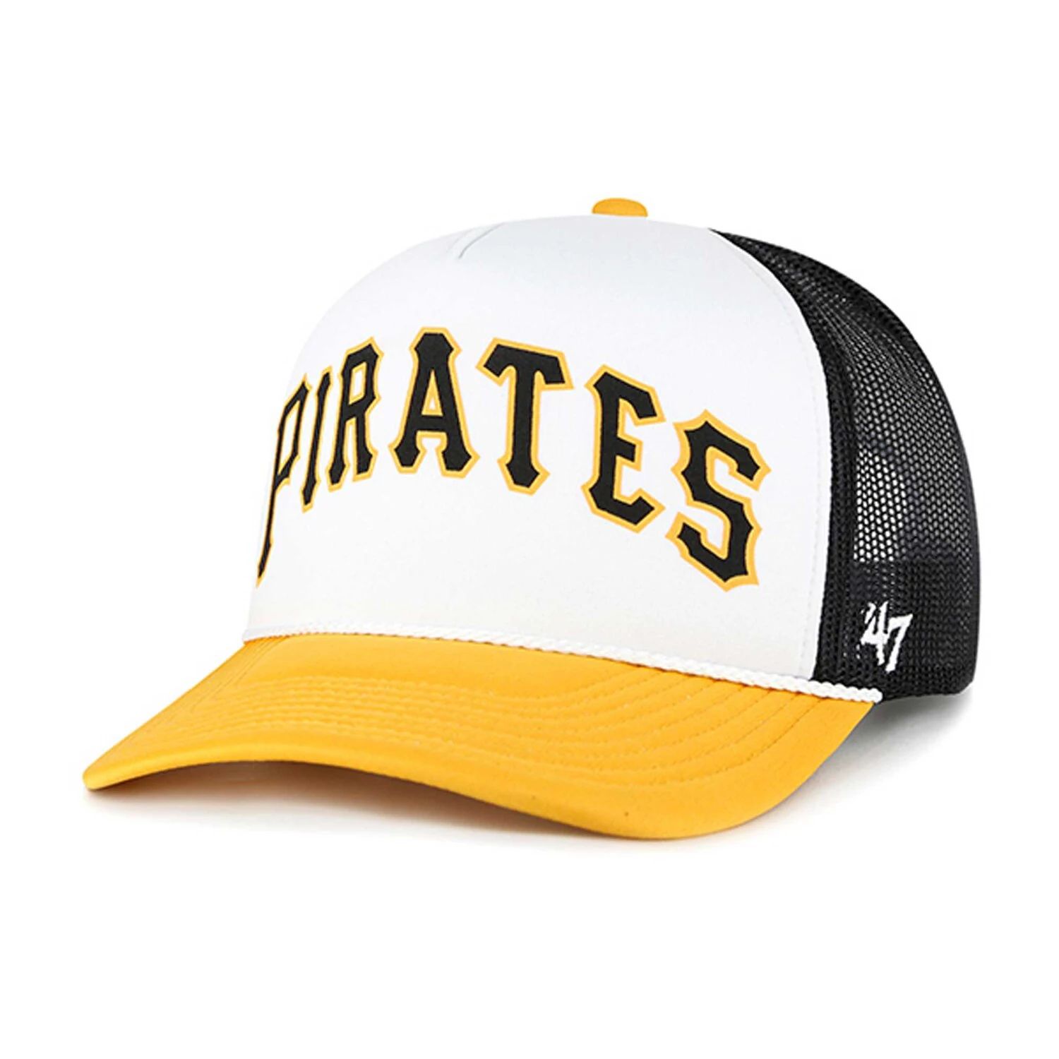 

Мужская белая кепка '47 Pittsburgh Pirates из пенопласта с надписью Trucker Snapback