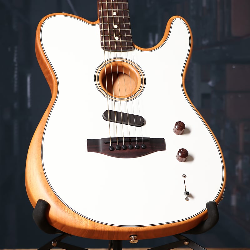 Акустическая гитара Fender Acoustasonic Player Telecaster Acoustic Electric Guitar in Arctic White
