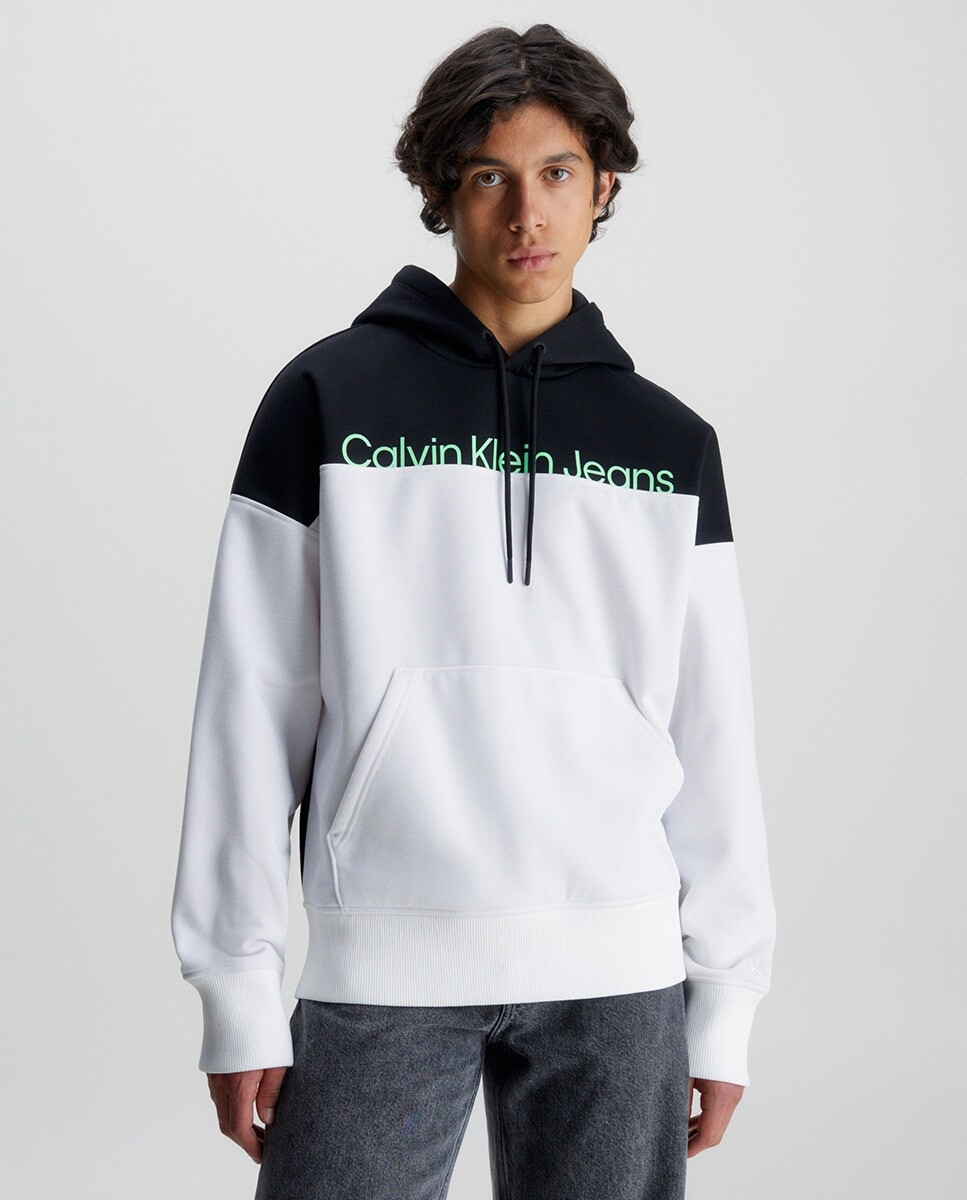 

Мужская толстовка с капюшоном Calvin Klein Jeans, белый