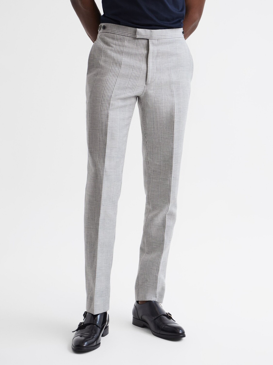 

Брюки Reiss Matinee Slim Pow, серые, Серый