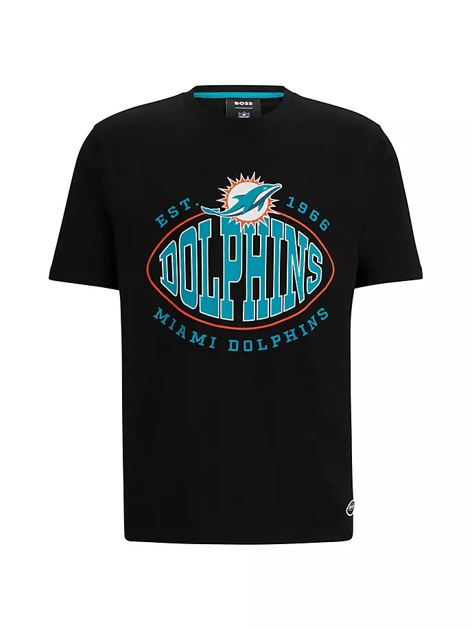 

Футболка BOSS x NFL из эластичного хлопка Boss, цвет dolphins black
