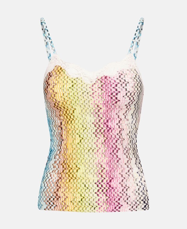 

Вязаный топ Missoni, лиловый