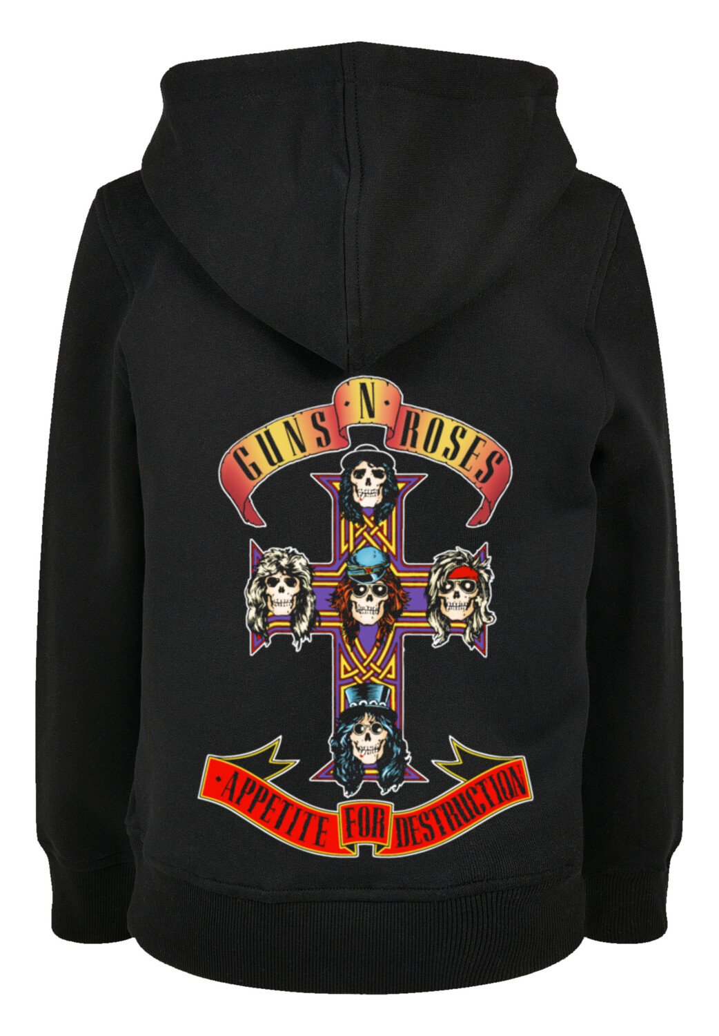 

Пуловер F4NT4STIC Basic Kids Hoodie Guns 'n' Roses Appetite For Destruction, черный
