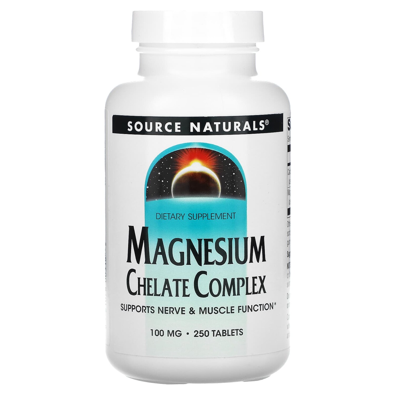 

Комплекс хелата магния, 100 мг, 250 таблеток, Source Naturals