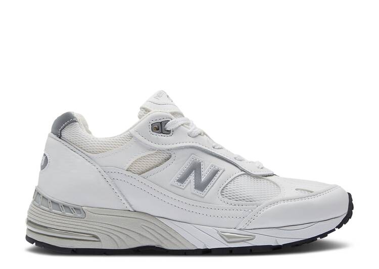 

Кроссовки New Balance WMNS 991 MADE IN ENGLAND 'WHITE SILVER', белый