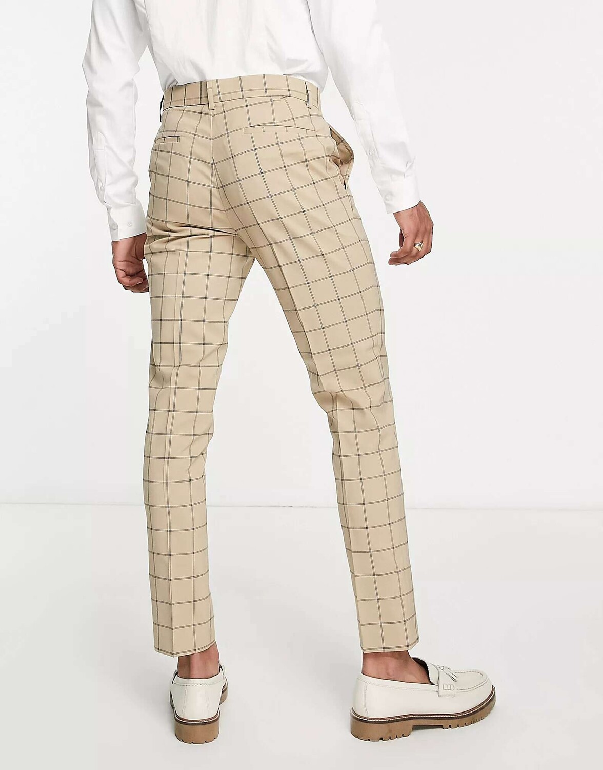 

Костюмные брюки скинни в клетку ASOS