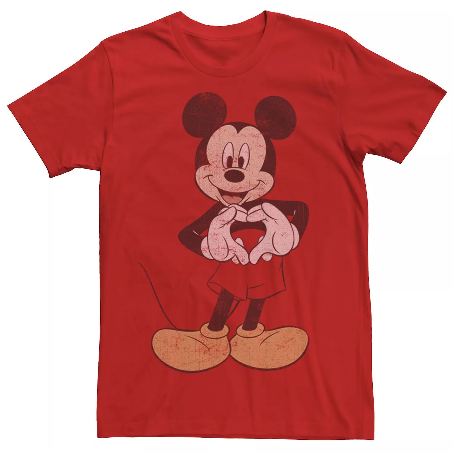 Мужская футболка Disney Mickey And Friends Mickey Mouse Heart Hands Licensed Character
