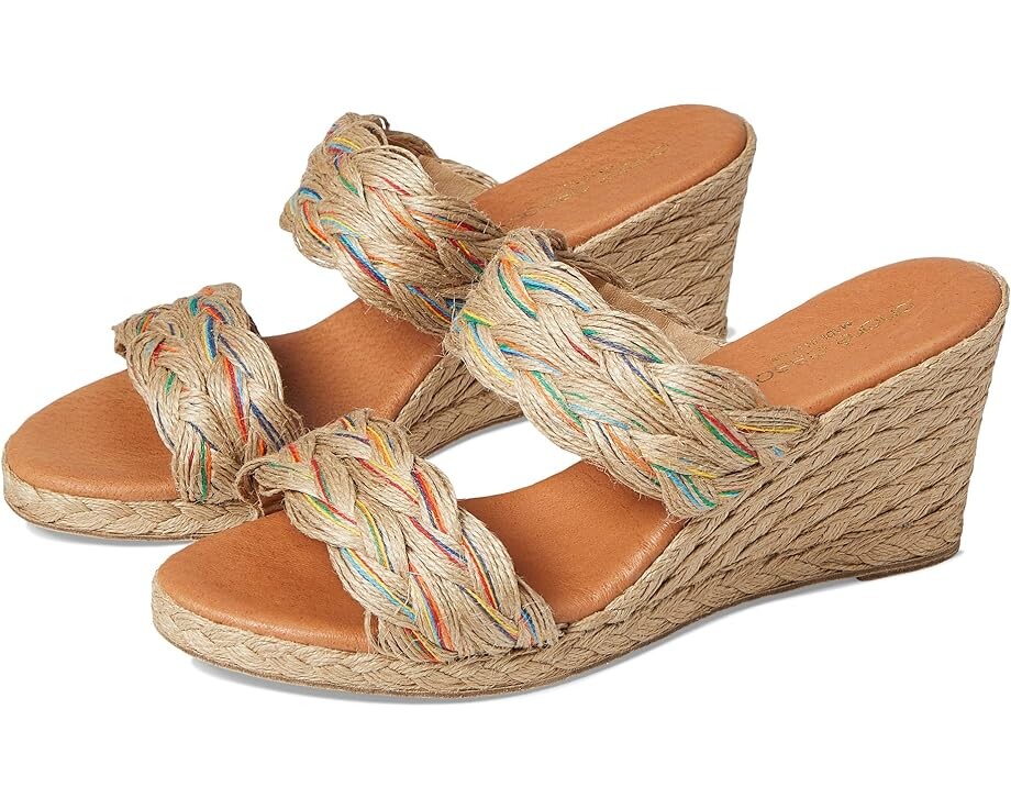 

Сандалии Andre Assous Nolita Raffia, цвет Multi