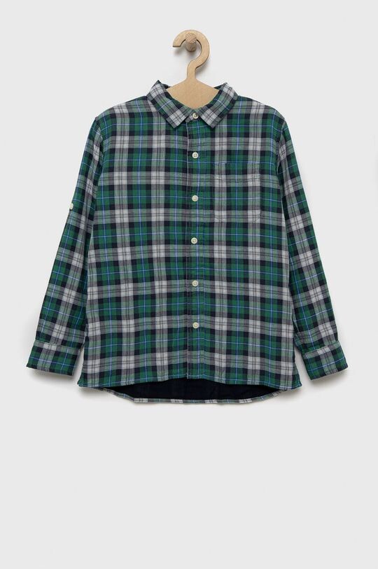 

Детская хлопковая рубашка GAP, зеленый