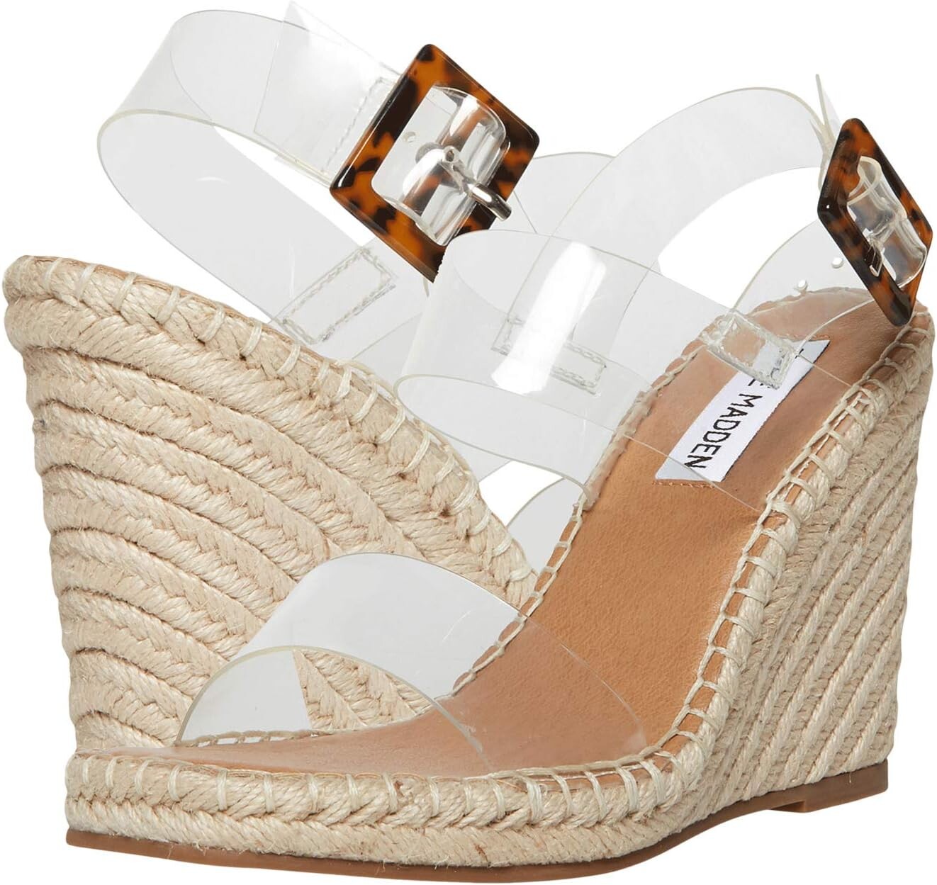 

Босоножки Uri Wedge Sandal Steve Madden, прозрачный