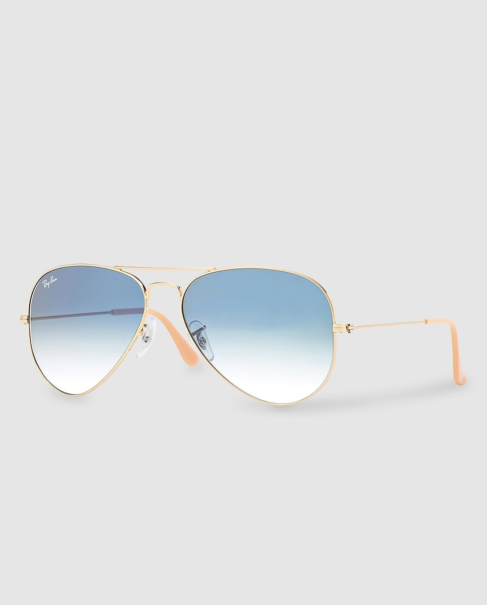 

Синие солнцезащитные очки-авиаторы Ray-Ban, коричневый