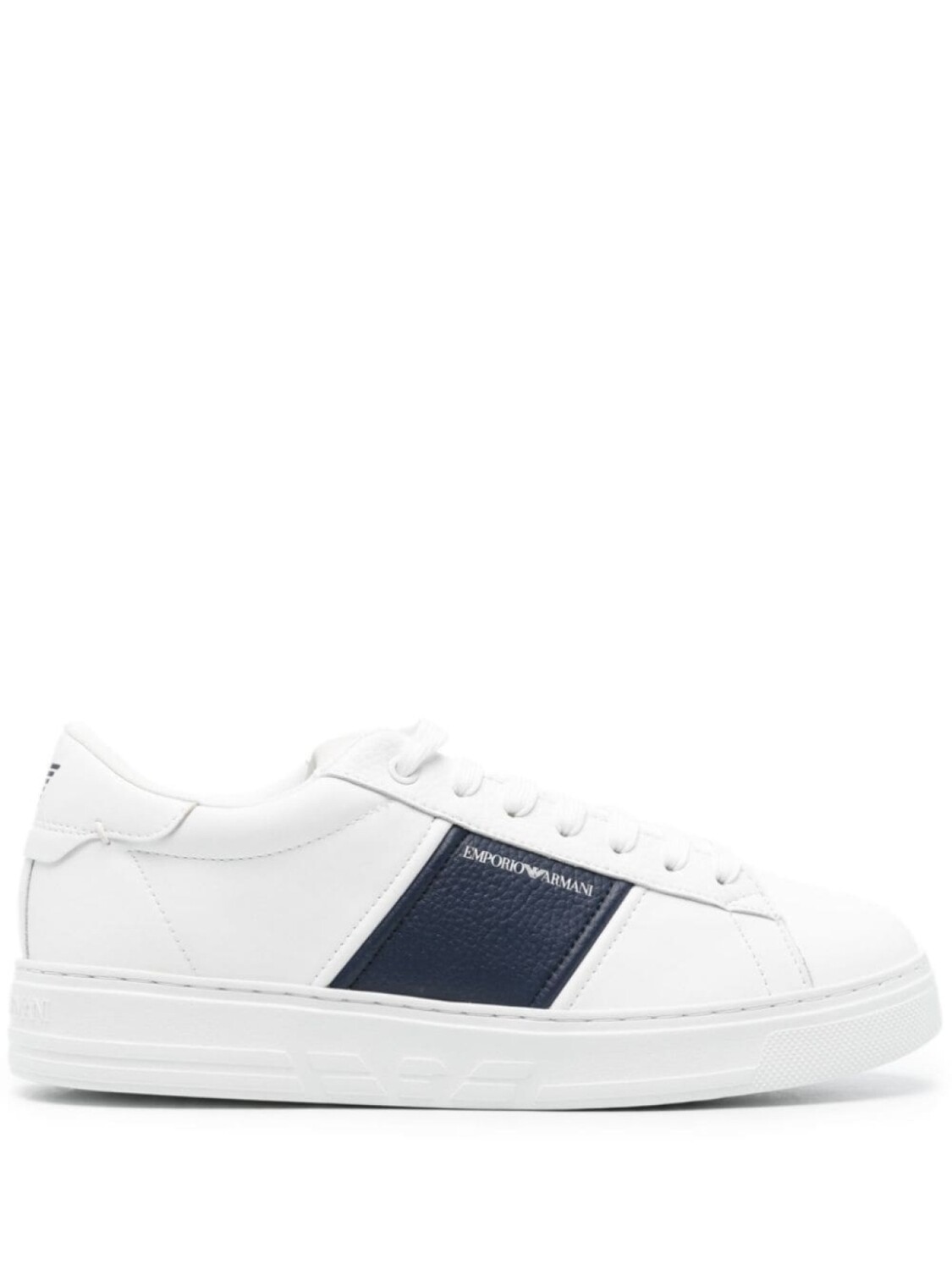 

Кроссовки Emporio Armani With Logo, белый/темно-синий