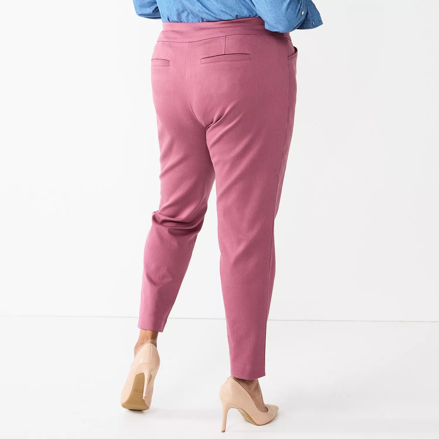 

Женские эластичные брюки прямого кроя больших размеров Croft & Barrow Effortless Croft & Barrow, голубой, Синий