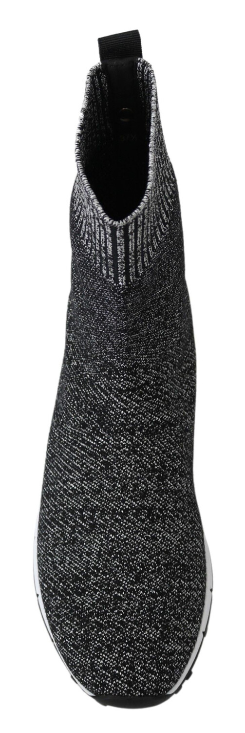 

Jimmy Choo Элегантные вязаные женские кроссовки с люрексом, цвет Black | Silver