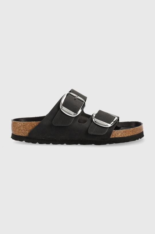 

Кожаные шлепанцы ARIZONA BIG BUCKLE Birkenstock, черный