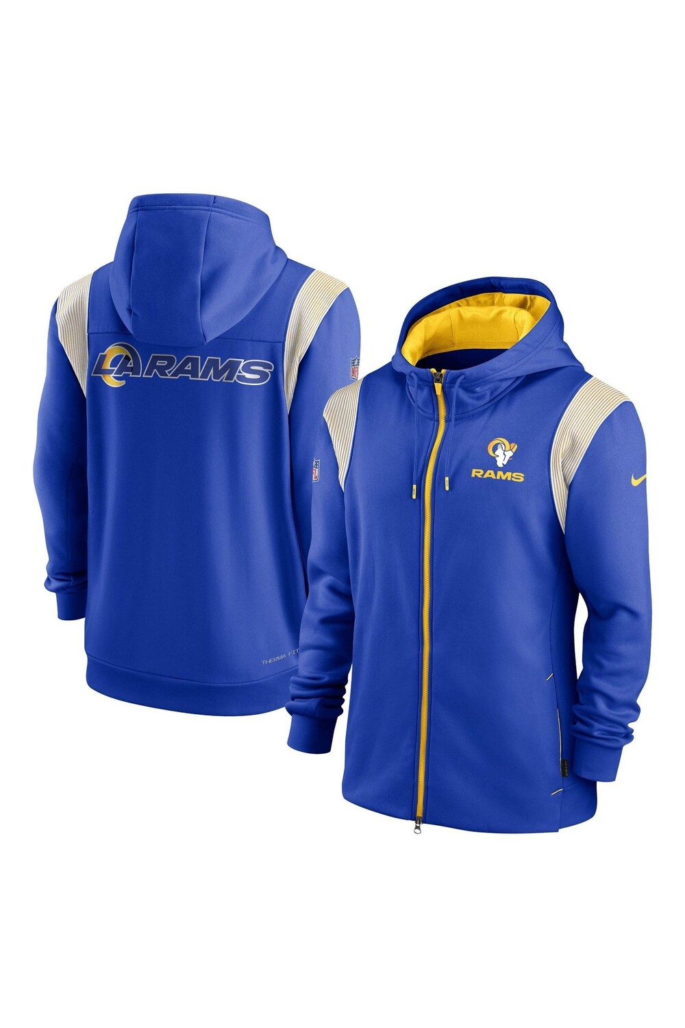 

Флис Fanatics Los Angeles Rams с Thermaflex и молнией Nike Nike, синий