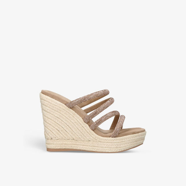 

Плетеные босоножки Spirit на танкетке, украшенные кристаллами Carvela, желтый